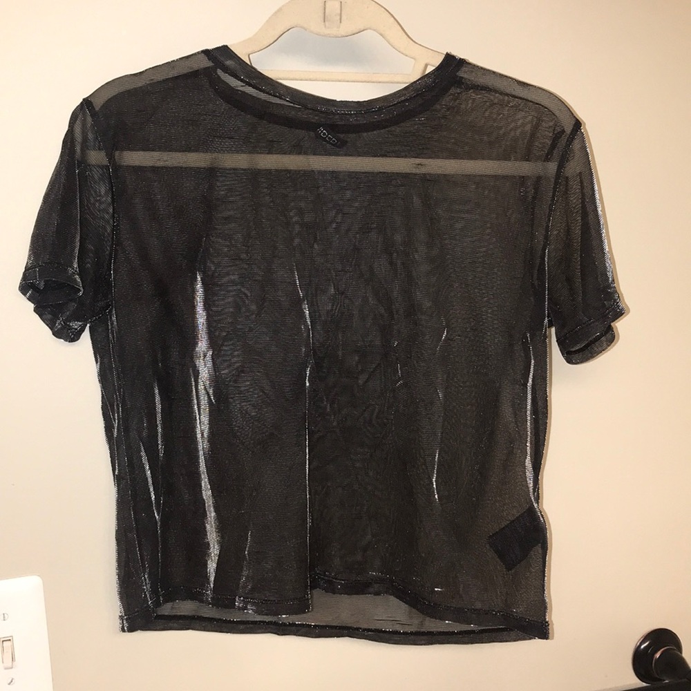 3/$15 H&M Iridescent See Through Shirt